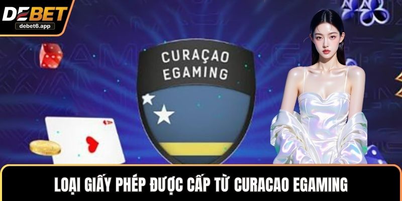 Loại giấy phép được cấp từ Curacao eGaming